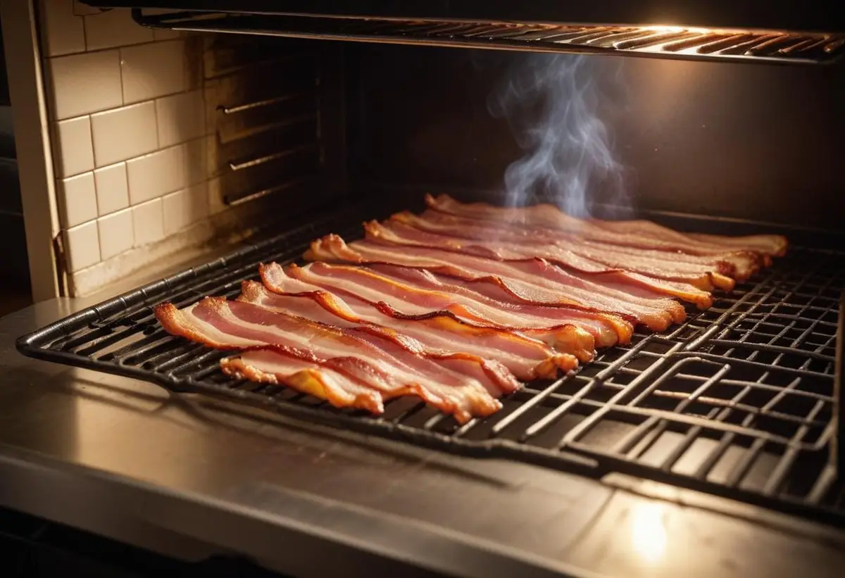 Perfekt bacon i ugn illustration
