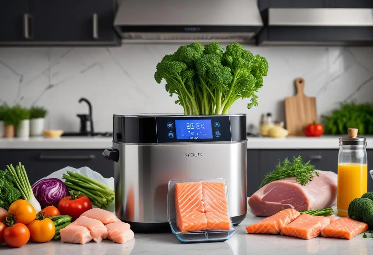 Enkel och god matlagning med sous vide recept illustration